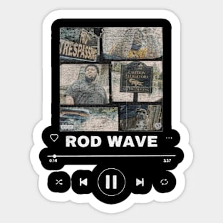 rod wave ghetto gospel Sticker